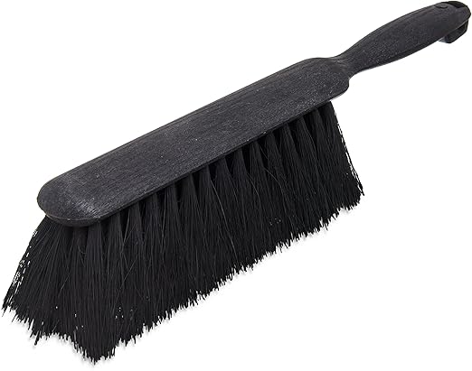 SPARTA Flo-Pac Counter Brush Scrub Brush, Cleaning Brush with Synthetic Fiber Bristles for Cleaning, 8 Inches, Black, (Pack of 12)