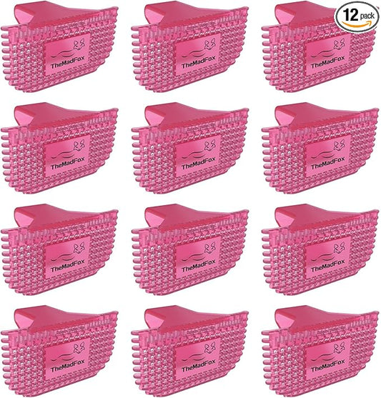 12 Pack Toilet Bowl Freshener Clip, Eco Bowl Clip Air Freshener for Bathroom, Odor Eliminator with Natural Melon Fragrance Oils, Long Lasting Up to 30 Days, Discreet Clip for Toilet Rim