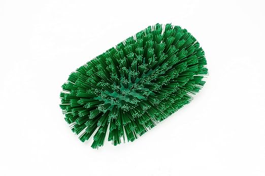SPARTA Tank and Kettle Scrub Brush Heavy-Duty Tile Brush, Color-Coded and Handle Compatible (Sold Separately) for Optimal Access In Spacious Containers, Plastic, 5.5 X 9.5 Inches, Green, (Pack of 2)