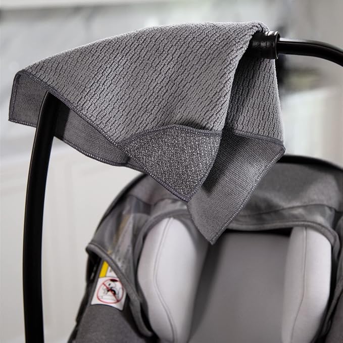 E-Cloth Stroller & Car Seat Cleaning Cloth, Premium Microfiber Cloth with Scrubbing Corner, Ideal for Cleaning Baby Stroller, Car Seats, Car Seat Cover, Booster Seat, 100 Wash Promise