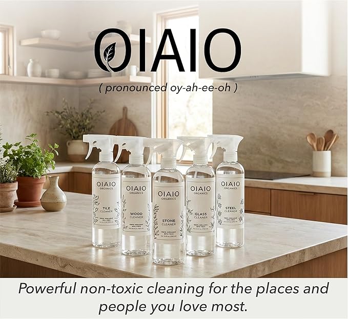 Non-Toxic Home Cleaning - The Collection 5 Pack - Includes 5 Cleaners, 1 Canvas Tote, 2 Microfiber Cloths, 2 Coconut Husk Scrubers - Natural Organic Ingredients that Truly Perform