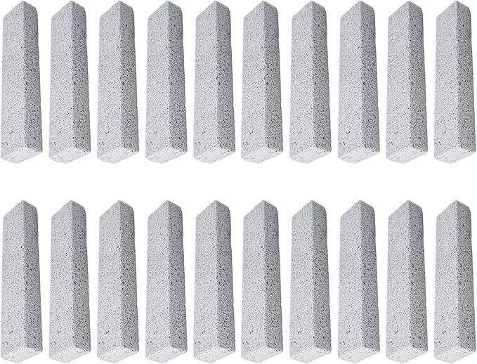 Pumice Stone for Cleaning 20Pcs 1.4x1x5.9in Pumice Stone Toilet Bowl Cleaner Foam Glass for Pool Tile Grill Concrete for Pool Tile Cleaning Household Supplies