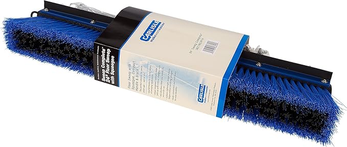 SPARTA Sweep Complete Floor Sweep with Squeegee for Catering, Buffets, Restaurants, Stainless Steel, 24 Inches, Blue (Pack of 3)