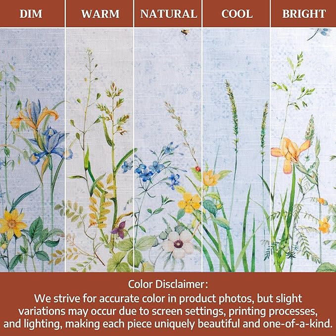 Maison d' Hermine 100% Cotton Cloth Napkins Set of 6 Everyday Reusable Square Napkins Cloth Washable Dinner Party Wedding Restaurant Hotel Kitchen Spring Summer (Fleurs De Mai, 20" x 20")