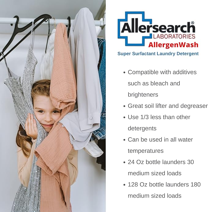 Allersearch AllergenWash 24 Oz Laundry Detergent