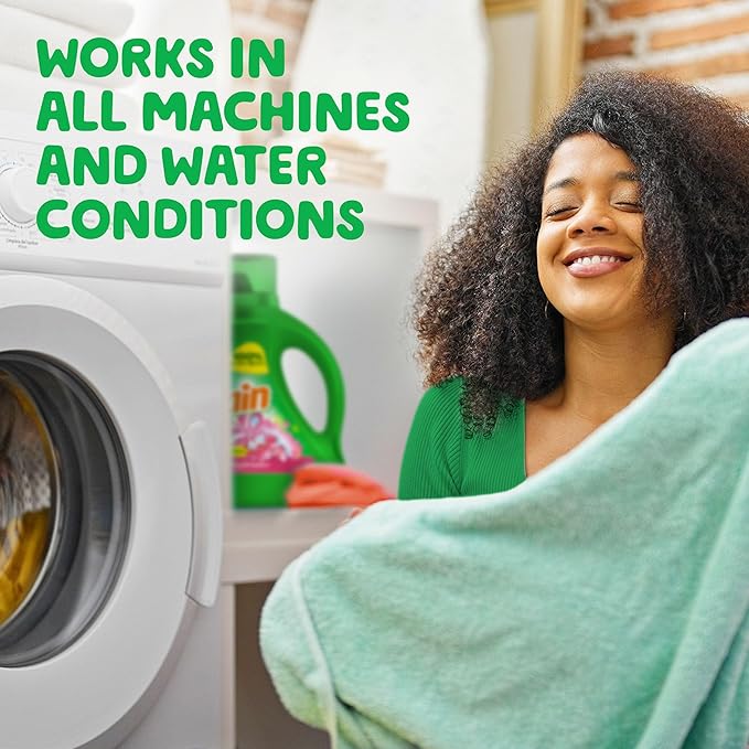 Gain Liquid Laundry Detergent, Spring Daydream Scent, 154 fl oz, 107 loads, Freshness + Odor Fighting, Laundry Detergent Liquid Soap, HE compatible