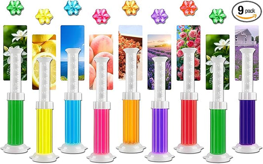 Toilet Bowl Cleaner Gel Stamp Kit, 117 Count, 9 Scents,bathroom Air Freshener (9)