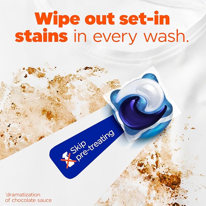 Tide Oxi Boost Power PODS Laundry Detergent Pacs, 18 Count, Set-In Stain Removal + Oxi Power, laundry soap detergent pacs