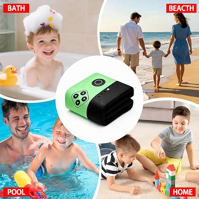 Hooded Towels for Kids - Superfine Fiber Video Game Gamepad Toddler Hood Bath Towels Beach Hooded Poncho Absorbent Pool Toddler Swim Bath Wrap for Boys & Girls 3-10 Years, 50 * 30 inches