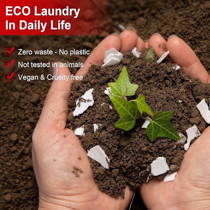 Binbata Laundry Detergent Sheets, Up To 128 Loads Berry Scent Hypoallergenic Eco-Friendly, Biodegradable Plastic Free Liquidless Laundry Sheets Suitable for Sensitive Skin