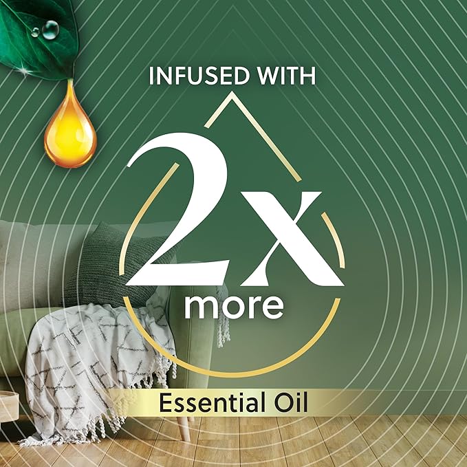 Air Wick Vibrant Plug In Scented Oil Refill, Infused with Essential Oils, Plug In Air Fresheners for Home, Winter Woods & Frosted Ivy (Pack of 25)