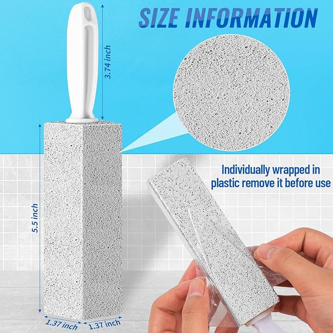Pumice Stone for Toilet Cleaning, 9Pcs Gray Pumice Stone Toilet Brush for Cleaning Toilet, Bathtubs, Grill, Kitchen Sink