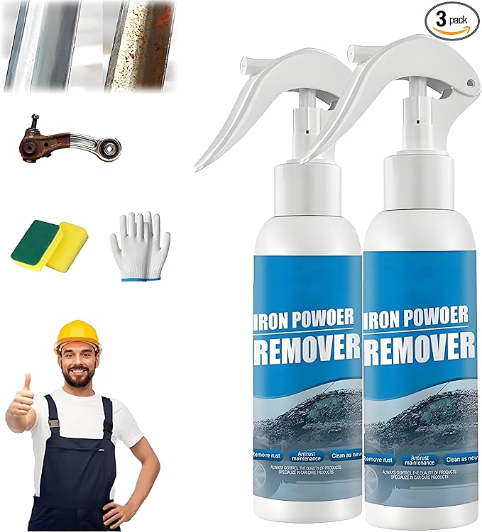2026 Multi-functional Quick-Acting Rust Removal Spray, 100 Ml Large Capacity Fast Acting Rust Remover Spray, Application for Metal Bikes Tools Tools Cars & Household Surfaces. (2pc)