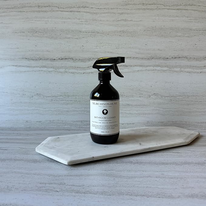 Murchison-Hume Powerful, Plant-based, Multi-Surface Bathroom Cleaner Spray for Basins, Tubs, Tiles, and Toilets. Eliminates Odor, 17oz and 3.4 Oz Concentrate Bundle Australian White Grapefruit