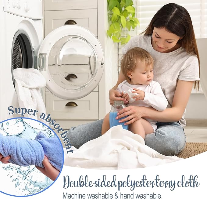 Baosity Custom Hooded Baby Towel with Name, Personalized Soft Absorbent Elephant Bath Towels, Shower Towels for Girls Boys, Easter Brithday Christmas for Baby, Toddler, Newborn Essential