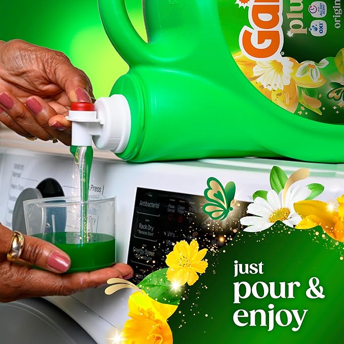 Gain Plus Liquid Laundry Detergent, Cleaner, Fresher, Now with Oxi, Original Scent, 170 fl oz, 129 Loads