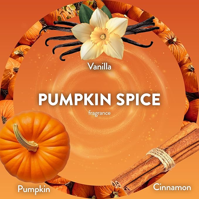 Air Wick Plug in Scented Oil Refill, 5 ct, Pumpkin Spice, Air Freshener, Essential Oils, Fall Scent, Fall Decor