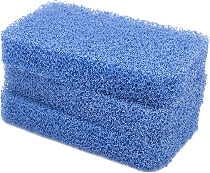 Sinkology SSCRUB-101-3 Breeze Non-Scratch and Odor Resistant Silicone Scrubber Package of 3 Sponges, Blue, 3 Piece