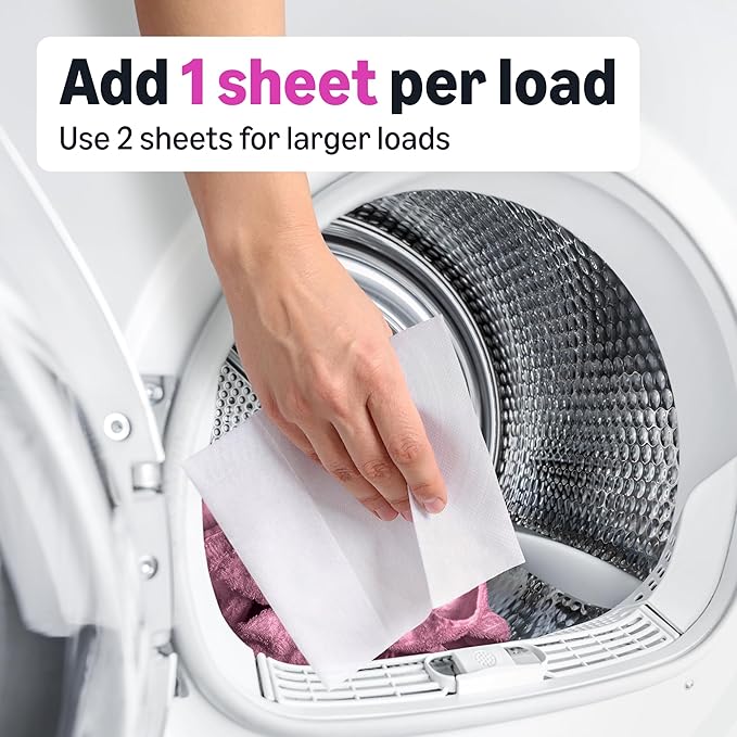 Amazon Basics Dryer Sheets Laundry Fabric Softener, Spring Fresh Scent, Reduces Static, Static Control, 160 Count