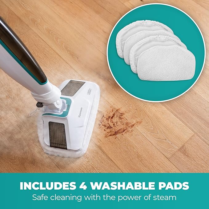 Kenmore SMP01 Microfiber & Washable Pads, 4 pack, for Kenmore SM2060 S200 Series Steam Mop, for Floor Cleaning