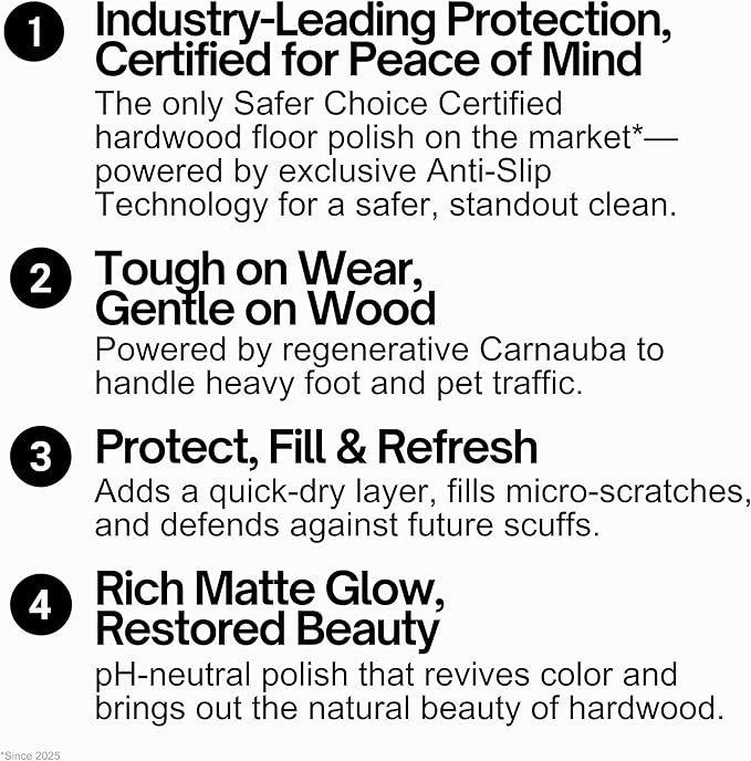 Quick Shine Ultimate Gold Clean + Polish Mop Kit, 10 Pc Set w/Interchangeable Attachments | Floor Luster Included | 2-in-1 Pro Cleaning w/ Microfiber Pads for Hardwood Floors | No Batteries Needed