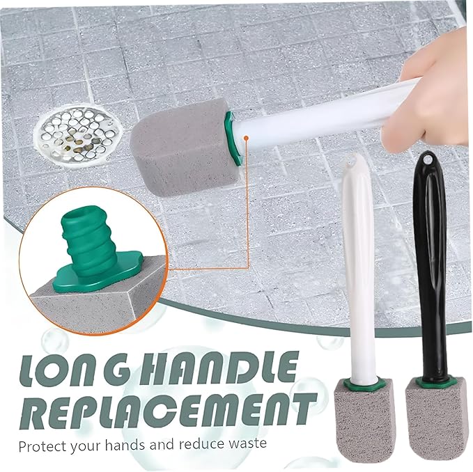 12Pcs Pumice Stone Toilet Bowl Cleaner, Bathroom Toilet Pumice Stone with Plastic Handle for Remove Hard Water Stains
