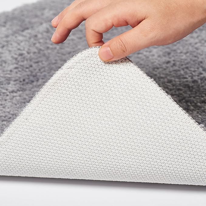 Bath Rugs Set 3 Pieces Bathroom Mat Soft Absorbent Plush Shaggy Soft Floor Non Slip Shower Bath Tub Machine Washable