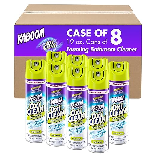 Arm & Hammer 57037-35270 Kaboom Foam-Tastic with OxiClean Fresh Scent, 19 oz (Pack of 8)