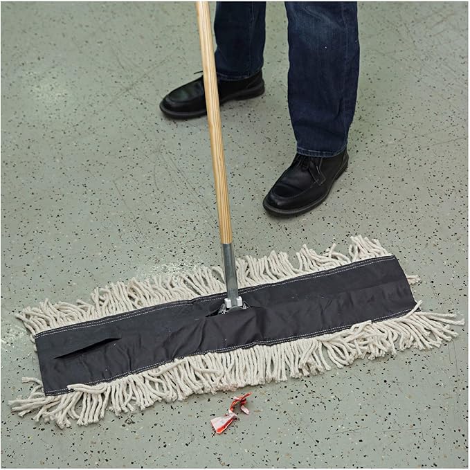 Boardwalk Flash Forty Disposable Dustmop, Cotton, 5", Natural