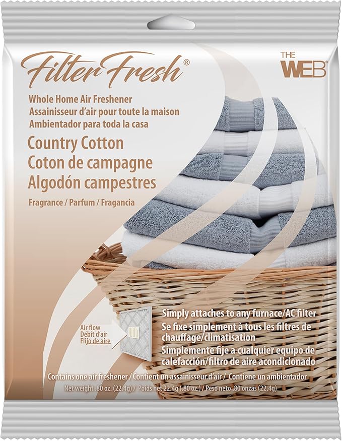WEB FilterFresh Whole Home Country Cotton Air Freshener 0.8 Ounce (Pack of 1)