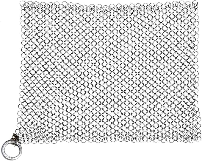The Ringer - The Original Stainless Steel Cast Iron Cleaner, Patented XL 8x6 Inch Design