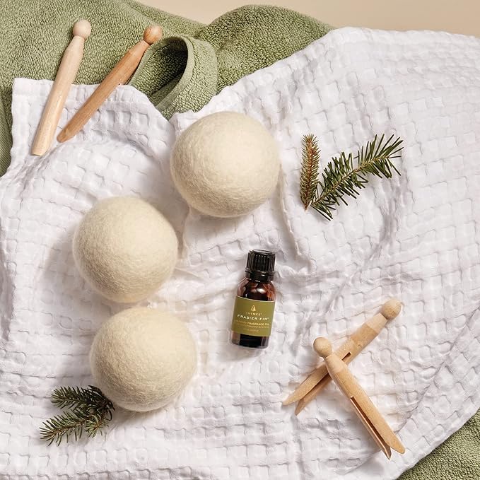 Thymes Frasier Fir Laundry Fragrance Oil for Dryer – Scented Laundry Supplies (0.5 fl oz)