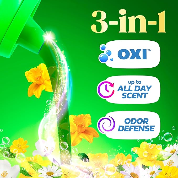 Gain Plus Liquid Laundry Detergent, Cleaner, Fresher, Now with Oxi, Original Scent, 99 fl oz, 75 Loads