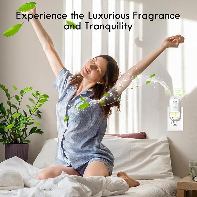 Plug In Air Freshener Refills 8 Pack - Fresh floral, Fruity scent, Complex fragrance, Woody Scented Refill for Home, Bedroom, Bathroom Use, Compatible with Air Wick & Glade, Not Include Glade Plus