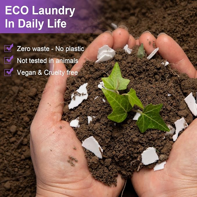 Binbata Laundry Detergent Sheets, 200 Loads Lavender Scent Hypoallergenic Eco-Friendly, Biodegradable Plastic Free Liquidless Laundry Sheets Suitable for Sensitive Skin