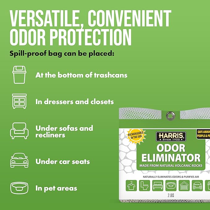 Harris Odor Eliminator Volcanic Rocks - Aborbes Odors from the Air Naturally