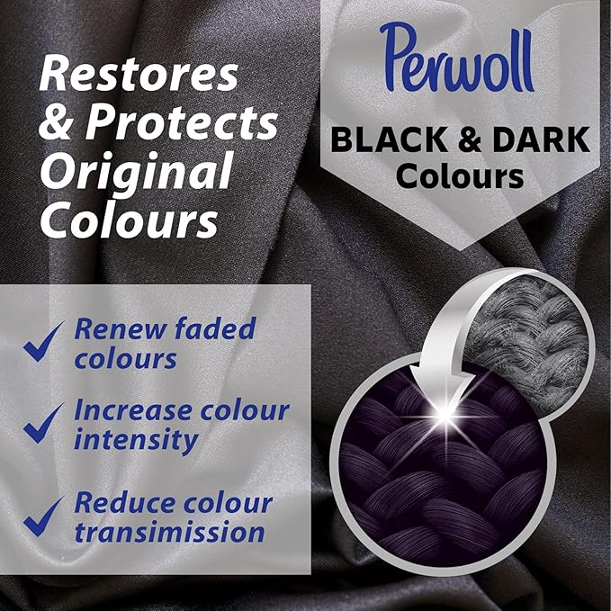 Perwoll Liquid Detergent - Renew & Repair For Black And Darks - 24 Loads (1.4L)