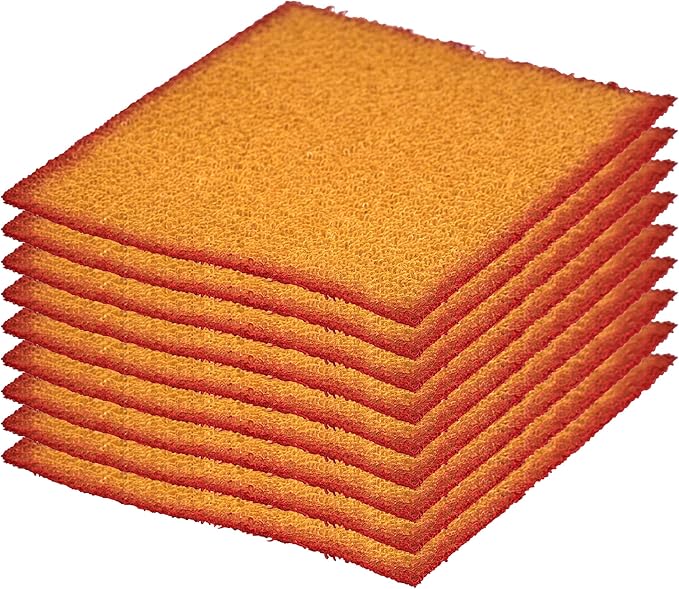Superio Scouring Pads Non-Scratch Dish Scrubbers, Scrub Cloth for Scouring Kitchen, Dishwashing, Cleaning, 9 Pack