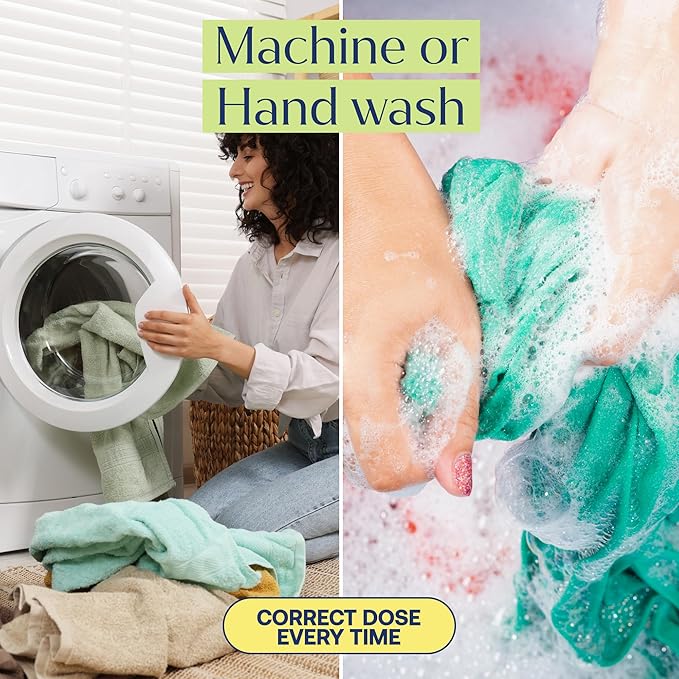 Fab Tab Laundry Detergent Tablets, Clean Ingredients, Sensitive Skin Friendly, Powerful & Gentle Clean, Unscented, Plastic-Free Alternative to Liquids, Laundry Pods and Sheets, 40 Count.
