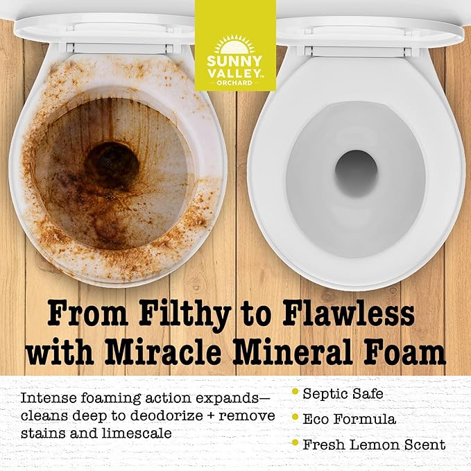 Lemon Cider Vinegar Foaming Toilet Bowl Cleaner