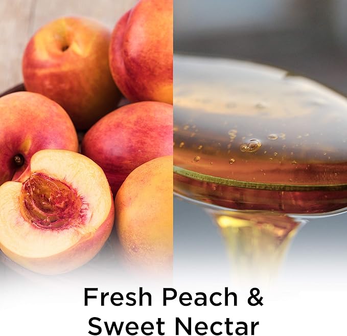 Air Wick Plug in Scented Oil Refill, 2 ct, Fresh Peach and Sweet Nectar, Air Freshener, Essential Oils, Spring Collection
