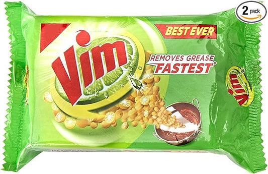 Vim Dishwash Bar, 300 Grams - 10.58 oz (Pack of 2)