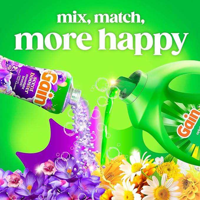 Gain Liquid Laundry Detergent with Odor Defense, Original Scent, Laundry Soap For HE Washing Machines, 81 fl oz, 61 Loads (Packaging May Vary)