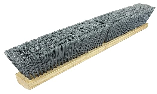 Weiler 42355 24" Green Works Sweep, Fine Grey Fill with Rubberwood Block