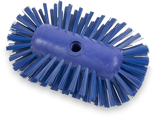 SPARTA Tank and Kettle Scrub Brush Heavy-Duty Tile Brush, Color-Coded and Handle Compatible (Sold Separately) for Optimal Access In Spacious Containers, Plastic, 5.5 X 9.5 Inches, Blue