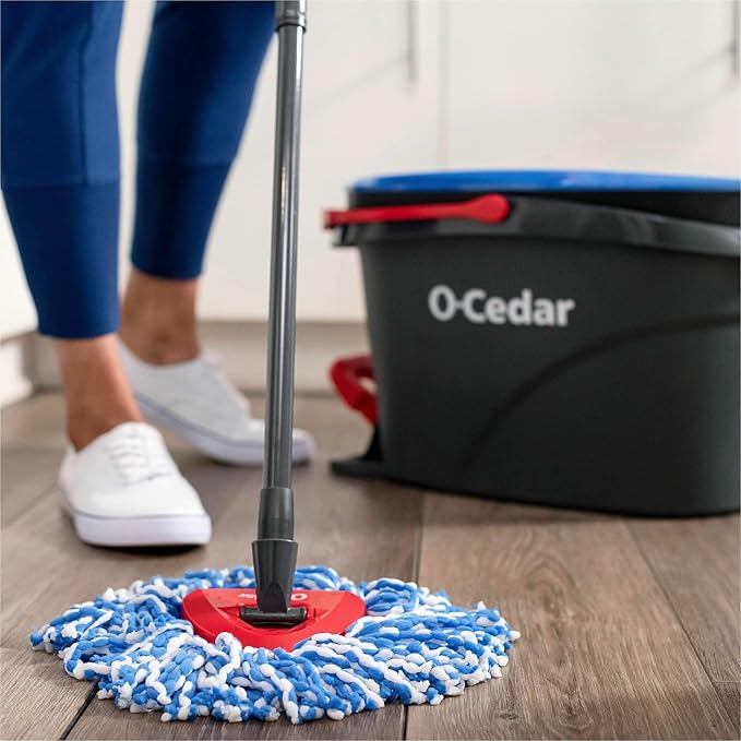 O-Cedar EasyWring RinseClean Spin Mop Microfiber Refill, 1-Pack, Blue