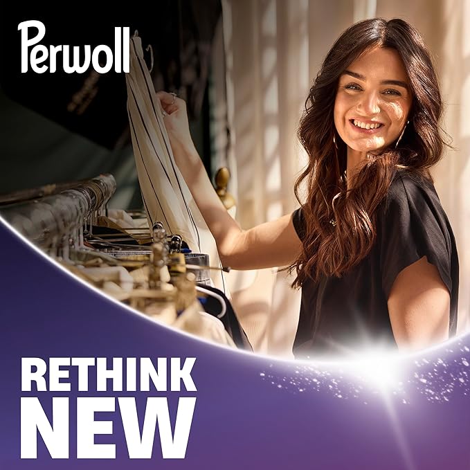 Perwoll Black Detergent (1 x 27 Wash Loads) Mild Detergent | Gently Cleans and Renews Dark Colors and Fibers | For All Dark Textiles | With Triple-Renew Technology