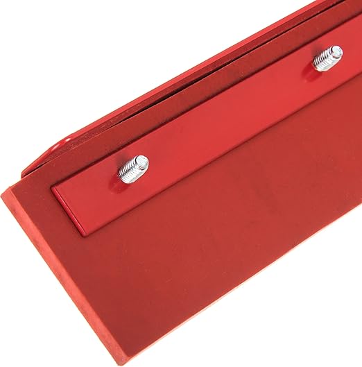 SPARTA Flo-Pac Gum Floor Squeegee Rubber Squeegee with Heavy Duty Steel Frame for Floor, Bathroom, Kitchen, Concrete, Tile, Garage, Commercial Use, 24 Inches, Red, (Pack of 6)