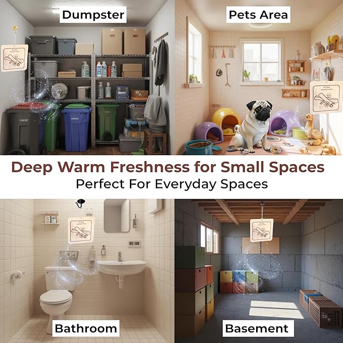 Midnight Spice - Room Deodorizer Gel Odor Eliminator For Home - Pack Of 3 - Bathroom Air Freshener Odor Absorber - Closet Deodorizer - Non Plug In Strong Scent For Kitchen Trash Basement Shoe Rack