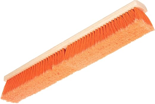 SPARTA 4501424 Flo-Pac Flagged Fine Floor Sweep, Polypropylene Bristles, 24" Block Size, 3" Bristle Trim, Orange (Case of 12)